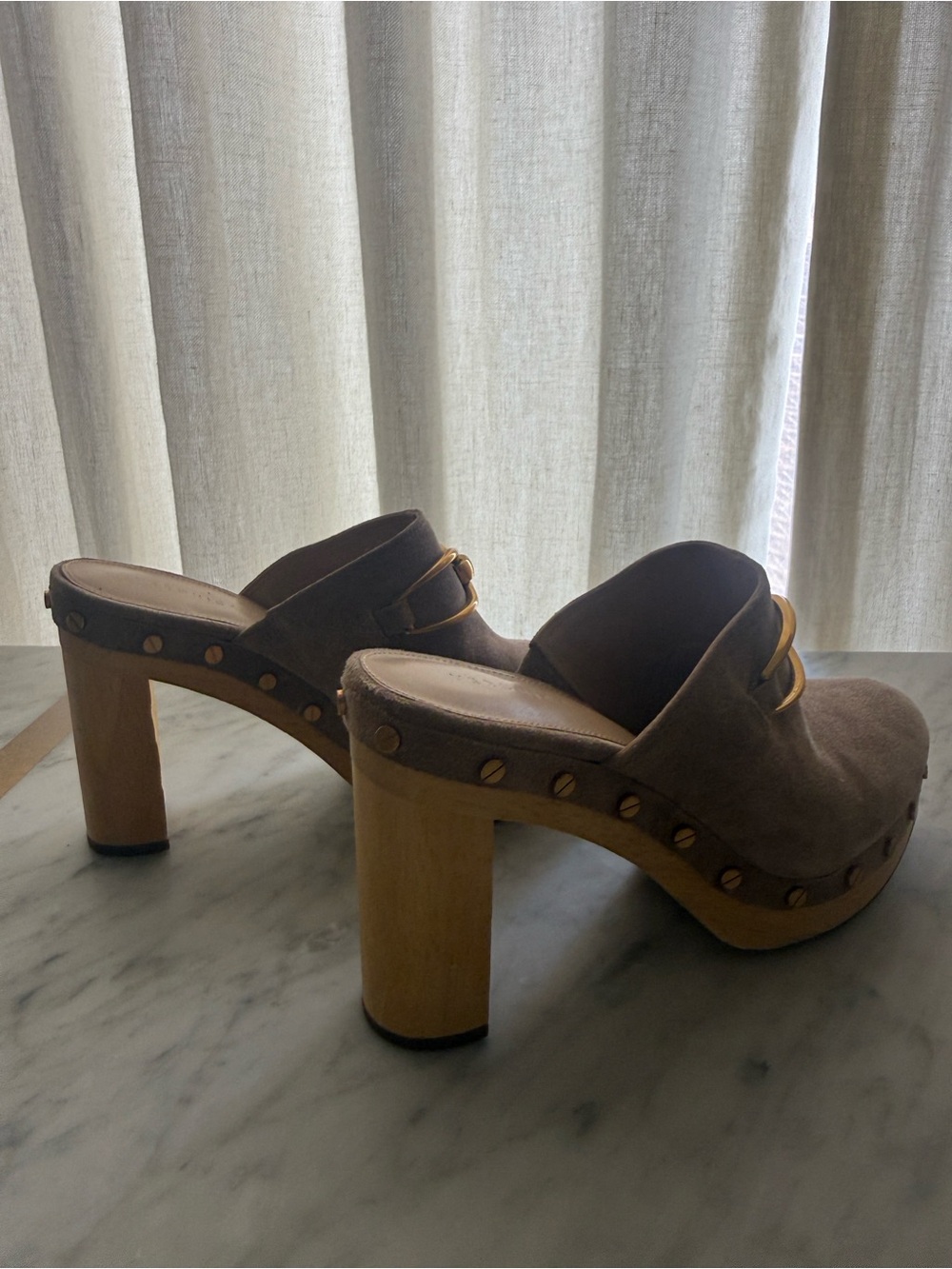 Veronica Beard studded heeled clogs - Picture 5 of 8